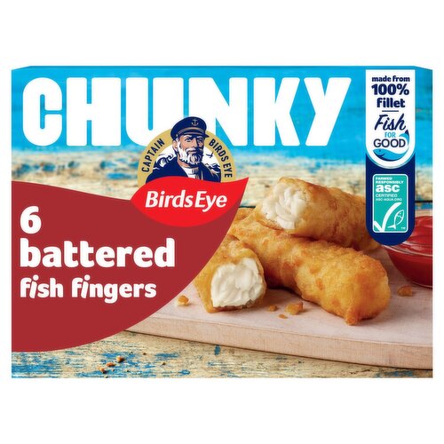 Birds Eye 6 Chunky Fish Finger In Batter (360 g)