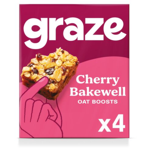 Graze Cherry Bakewell Oat Boosts Bars 4 Pack (120 g)