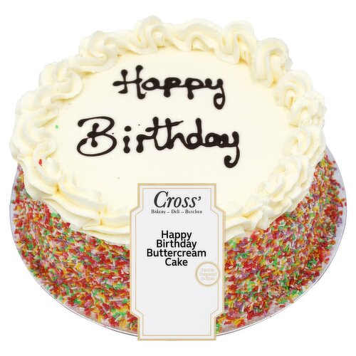 Cross' 9" Buttercream Cake (1 Piece)