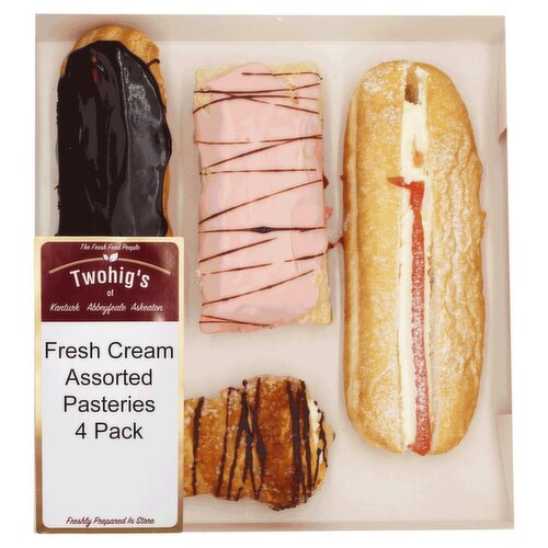 Twohig's Fresh Cream Assorted Pasteries 4 Pack (1 Piece)