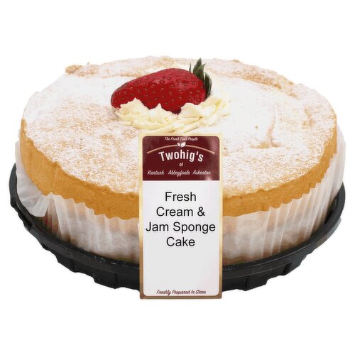 Twohig's Fresh Cream & Jam Sponge Cake (1 Piece)