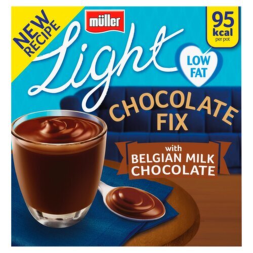 Mullerlight Choc Fix Belgium Chocolate 4 Pack (400 g)