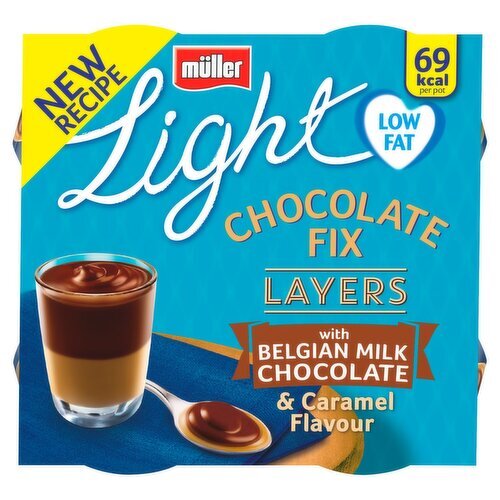 Mullerlight Choc Fix Layers Caramel 4 Pack (320 g)