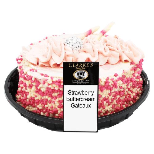 Clarke's Strawberry Buttercream Gateaux (1 Piece)