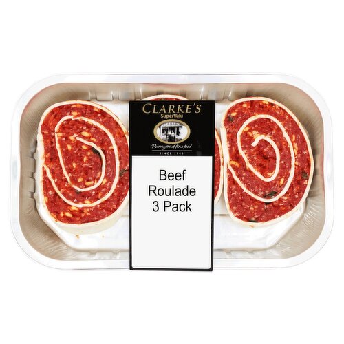 Clarke's Kitchen Beef Roulade 3 Pack (1 Piece)