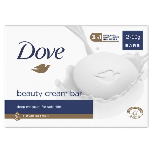 Dove Beauty Cream Soap Bar 2 Pack (90 g)