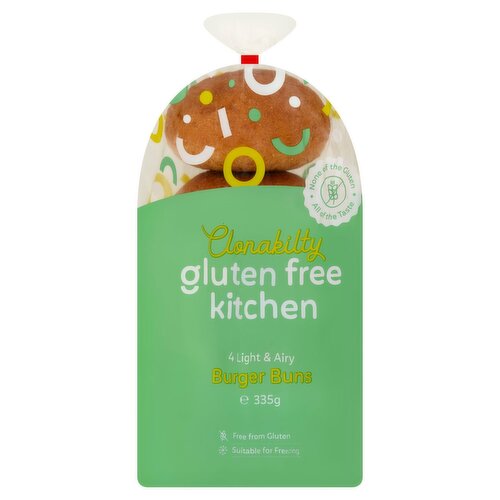 Clonakilty Gluten Free Kitchen Burger Buns (335 g)
