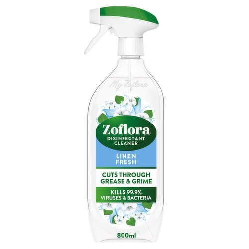 Zoflora Linen Fresh Multipurpose Disinfectant Cleaner Spray (800 ml)