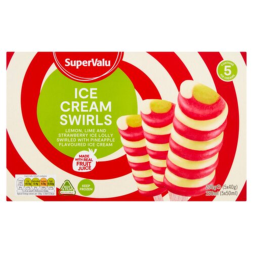 SuperValu Ice Cream Swirls 5 Pack (250 ml)