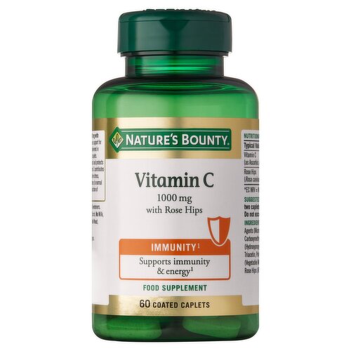 Nature's Bounty Vitamin C 1000mg With Rosehips (60 g)