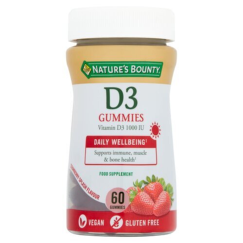 Nature's Bounty Vitamin D3 Gummies (60 g)