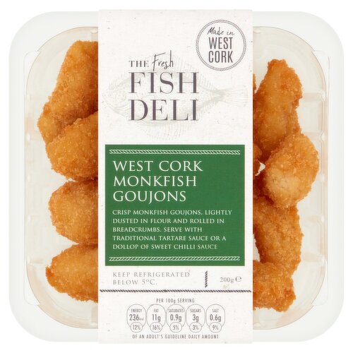 The Fresh Fish Deli West Cork Monkfish Goujons (200 g)