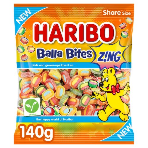 Haribo Balla Bites Zing Sweets Bag (140 g)