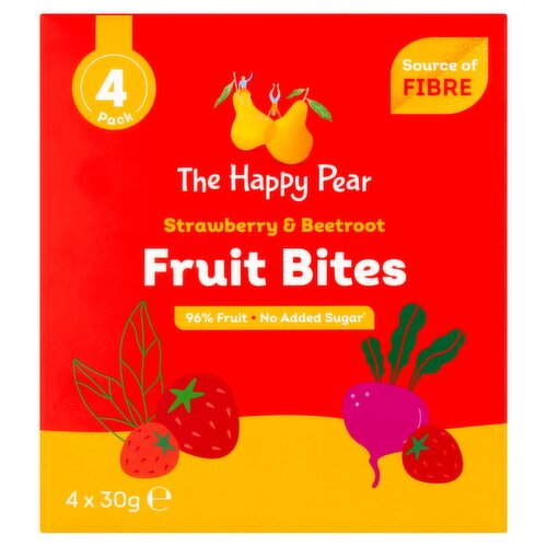 The Happy Pear Strawberry & Beetroot Fruit Bites 4 Pack (120 g)