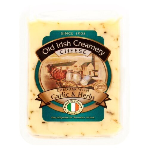 Old Irish Creamery Cheddar With Garlic & Herbs (150 g)