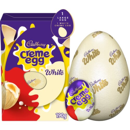 Cadbury White Creme Egg Easter Egg (190 g)