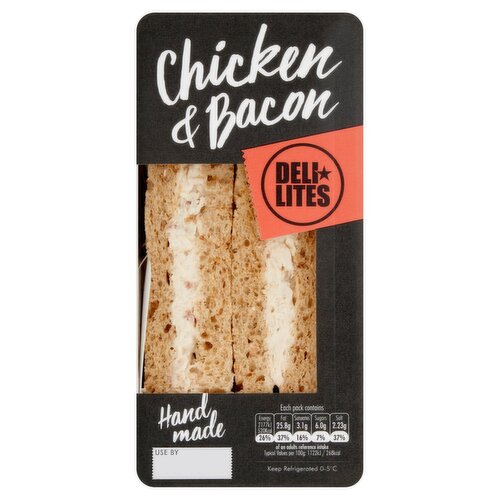 Deli Lites Chicken & Bacon Sandwich (214 g)