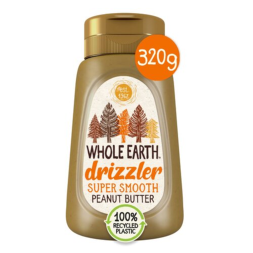 Whole Earth Drizzler Original Roasted Smooth Peanut Butter (320 g)