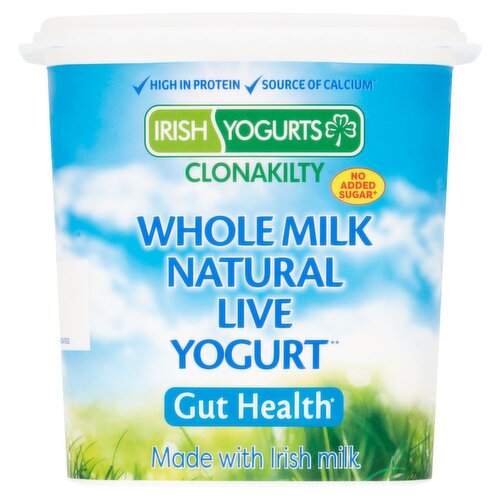 Irish Yogurts Clonakilty Whole Milk Natural Live Yogurt (1 kg)