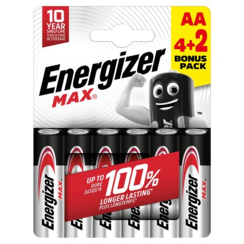 Energizer Max Aa 4+2 Free (6 Piece)