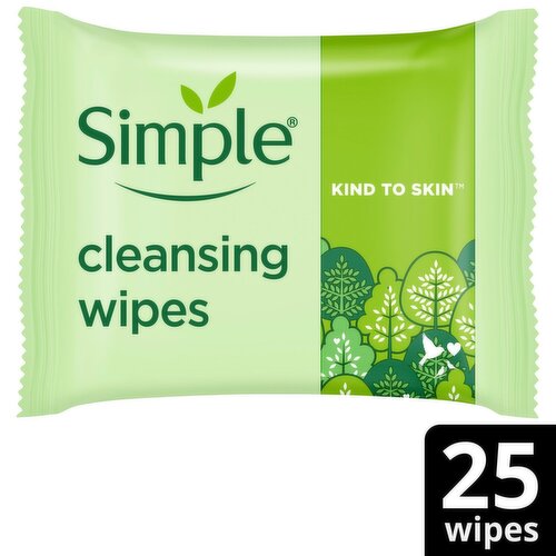 Simple Cleanse Facial Wipes Kts (25 Piece)