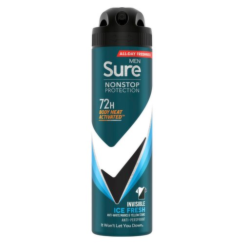 Sure For Men Antiperspirant Invisible Ice Nonstop (150 ml)