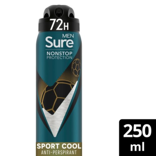 Sure For Men Antiperspirant Sport Cool Nonstop (250 ml)