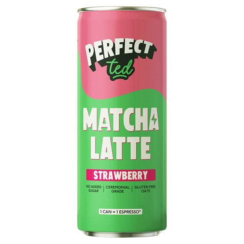 Perfect Ted Strawberry Matcha Latte Can (250 ml)