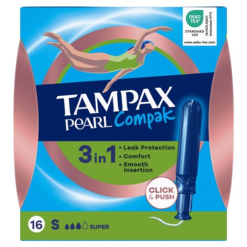 Tampax Compak Pearl Super (16 Piece)