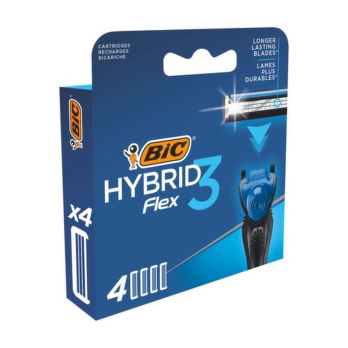 Bic Hybrid Flex 3 Blades (4 Piece)