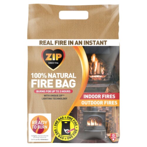 Zip 100% Natural Fire Bag 2.5kg (2.5 kg)