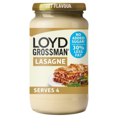 Loyd Grossman 30% Red Fat White Lasagne Sauce (440 g)