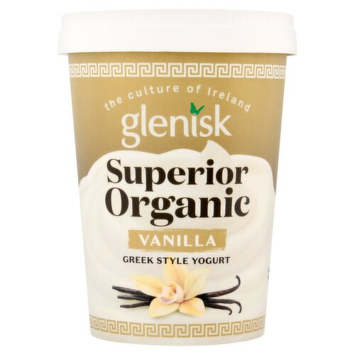 Glenisk Superior Organic Vanilla Greek Style Yogurt (450 g)