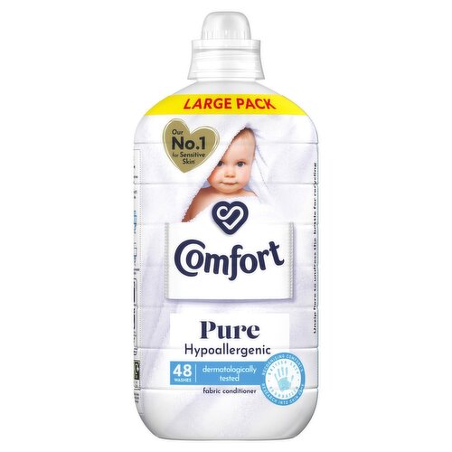 Comfort Pure for Sensitive Skin  Fabric Conditioner 48 Wash  (1.44 L)