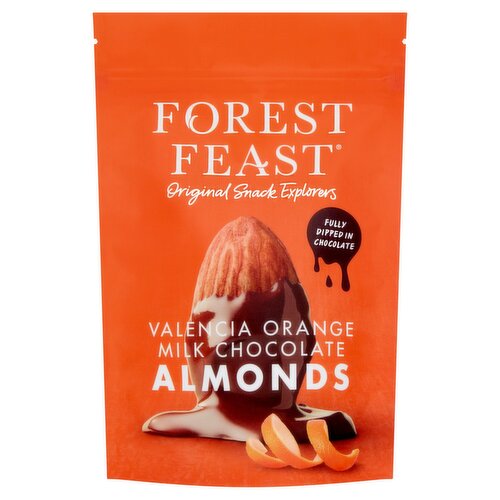 Forest Feast Valencia Orange Milk Chocolate Almonds (120 g)