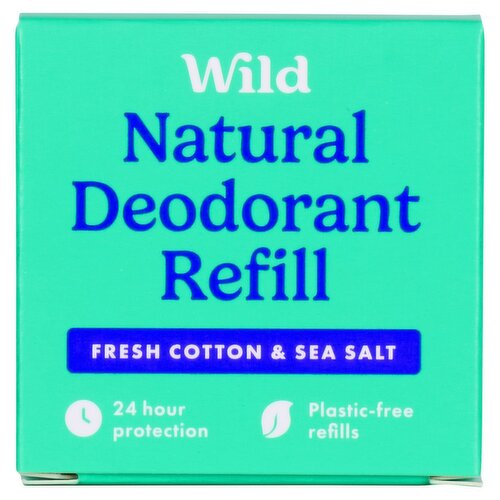 Wild Fresh Cotton & Sea Salt Natural Refill Deodorant (40 g)