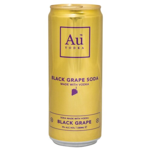 Au Vodka Black Grape Soda Can (330 ml)