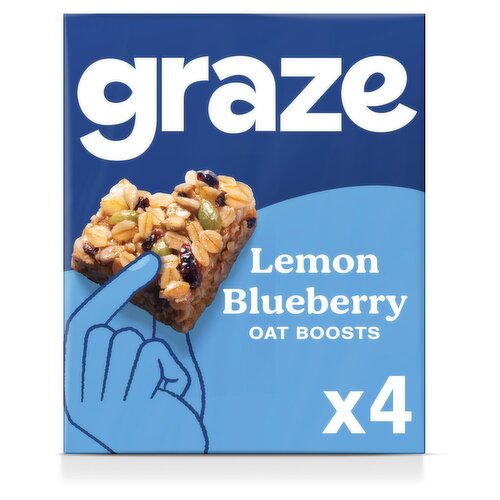 Graze Lemon Blueberry Oat Boosts Flapjack 4 Pack (30 g)