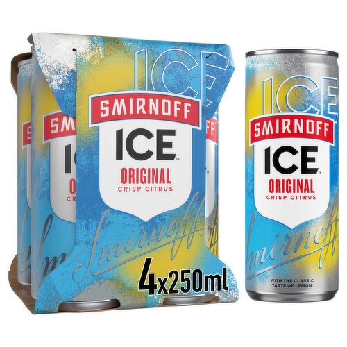 Smirnoff Ice Original Can 4 Pack (250 ml)