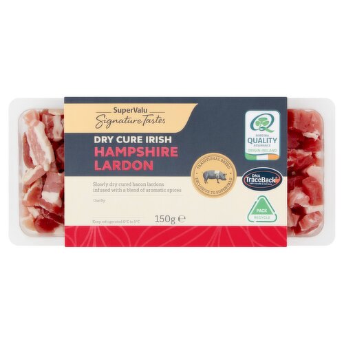 SuperValu Signature Taste Dry Cure Hampshire Bacon Lardons (150 g)