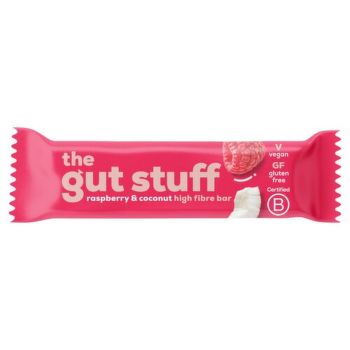 The Gut Stuff Good Fibrations Raspberry & Coconut Bar (35 g)