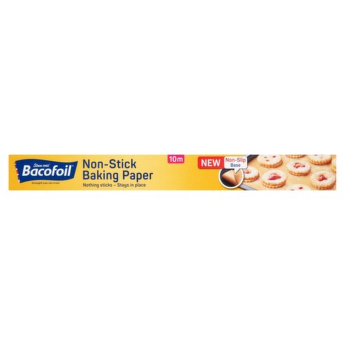 Bacofoil Nonstick Baking Paper With Non Slip Base (10 m)