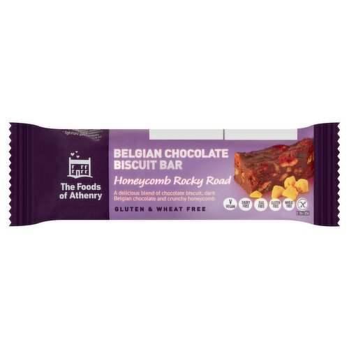 The Foods of Athenry Honeycomb Rocky Road Belgian Chocolate Biscuit Bar (55 g)