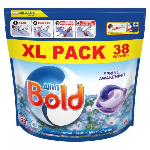 Bold All-in-1 Pods Spring Awakening 38 Wash (38 Piece)