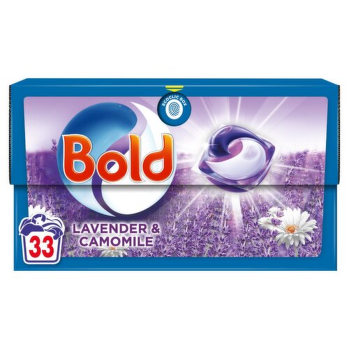 Bold 3n1 Lavender and Camomile Washing Liquid Capsules 33 Wash (33 Piece)