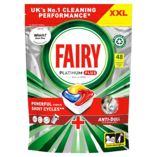 Fairy Platinum Plus Dishwasher Tablet 48Wash (48 Piece)