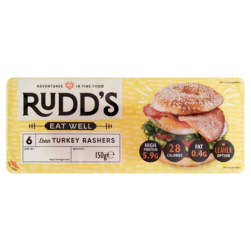 Rudds Turkey Rashers (150 g)