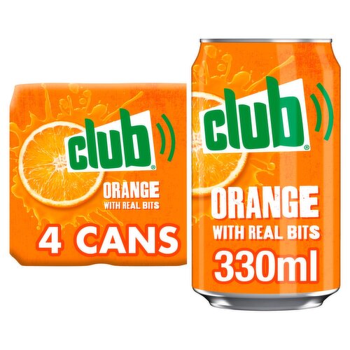 Club Orange Cans 4 Pack (330 ml)