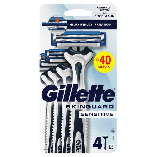 Gillette Skinguard For Sensitive Skin Disposable Razor (4 Piece)