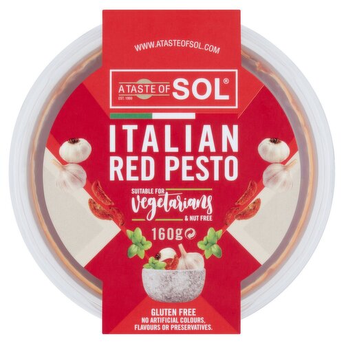 A Taste of Sol Italian Red Pesto (160 g)